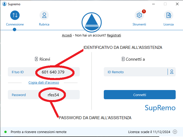 Controllo remoto